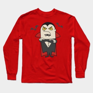 Retro Vintage Dracula Vampire Long Sleeve T-Shirt